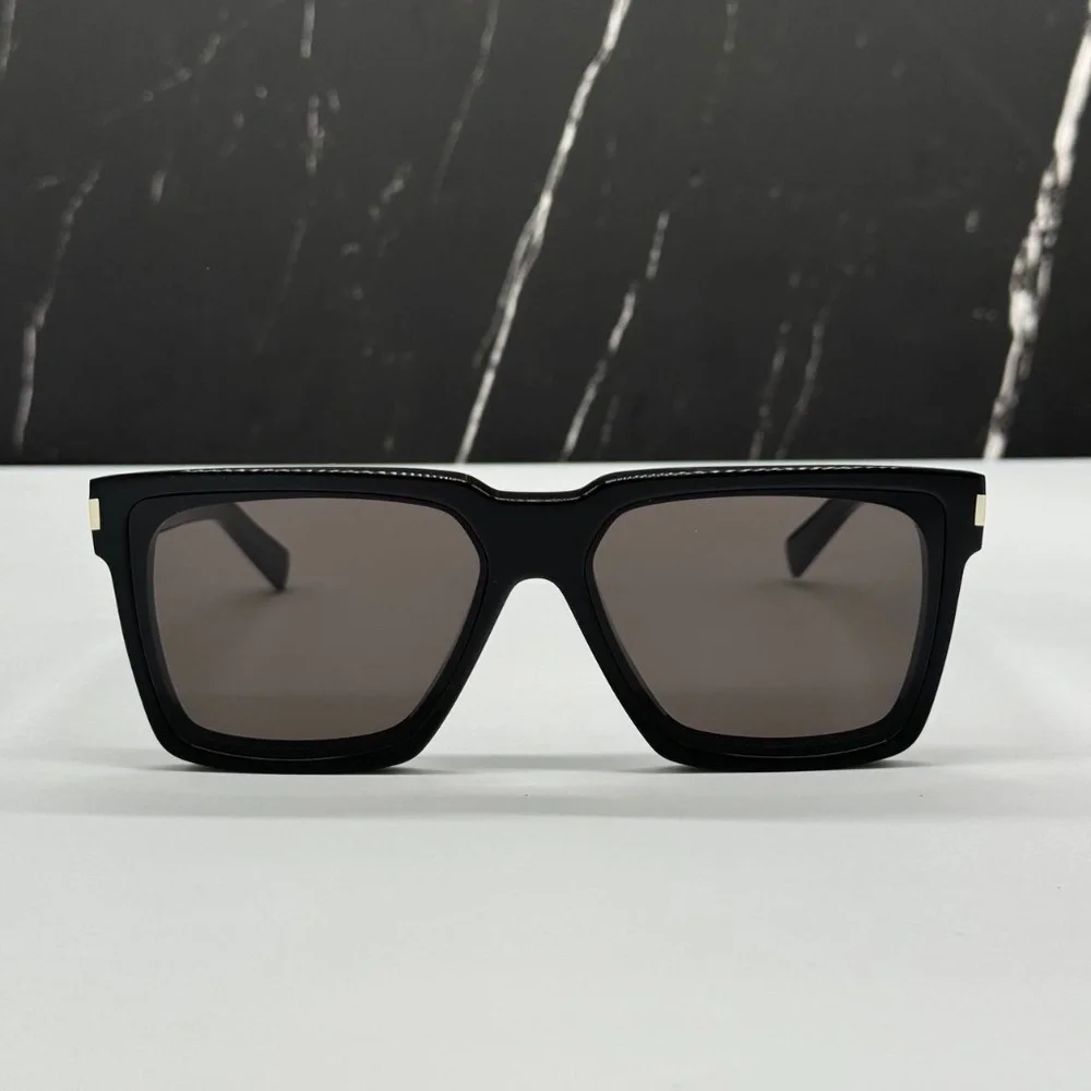 NEW SL610 001 SAINT LAURENT BLACK SQUARE SL 610 001 UNISEX SUNGLASSES